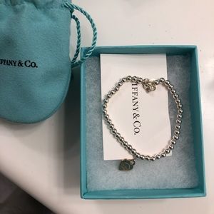 Return to Tiffany rose gold bead bracelet